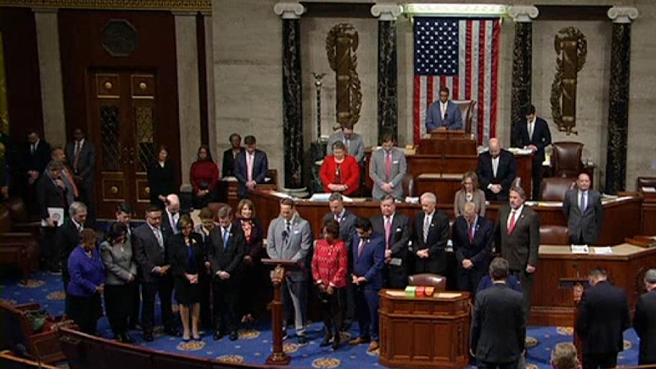 The House of Representatives hold a moment of silence in honor of Kobe Bryant 