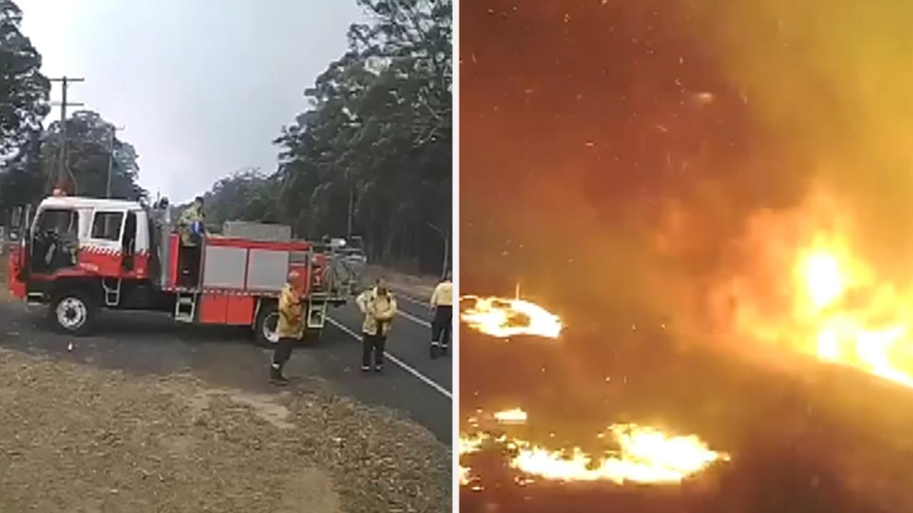 Dramatic footage: Australian firefighters evacuate Shoalhaven as bushfires rapidly spread