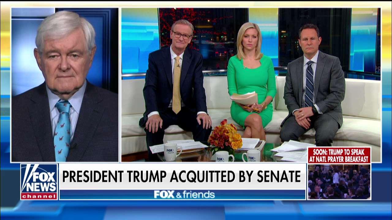 Newt Gingrich on President Trump's acquittal in the Senate impeachment trial, 2020 Democrats in NH