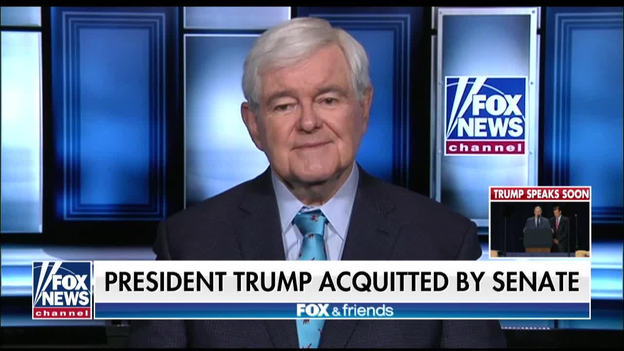 Newt Gingrich: Nancy Pelosi acted 'childish' at SOTU, should be removed from office