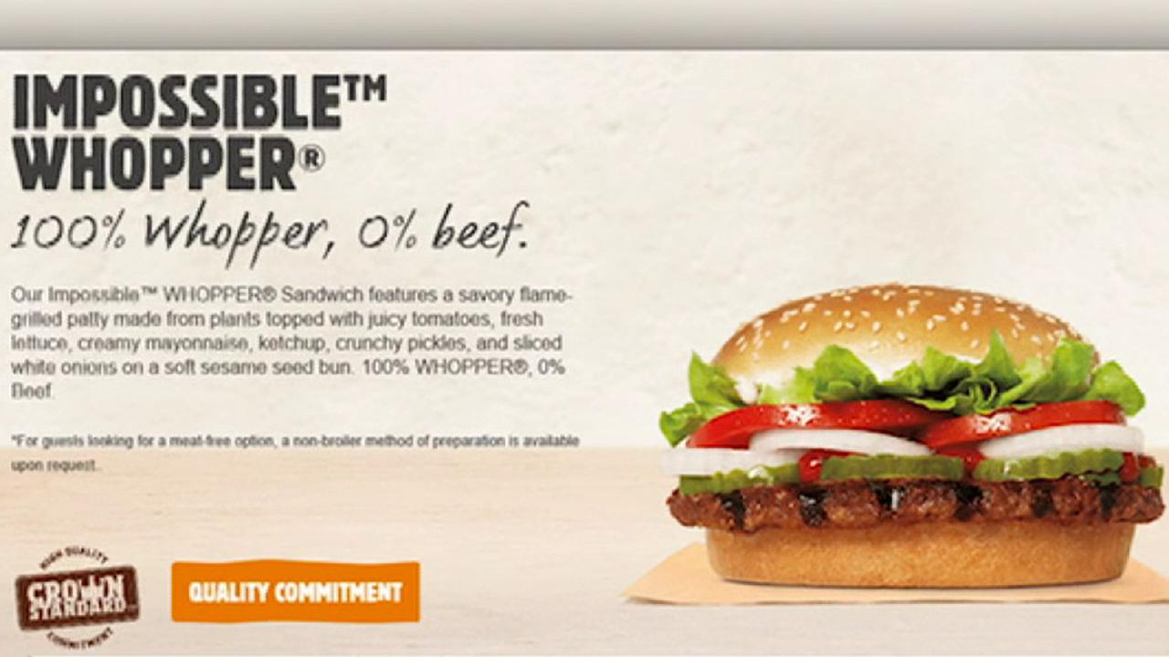 Vegan Sues Burger King Over Impossible Whopper Cooked On Same Grill As Regular Meat Fox News 