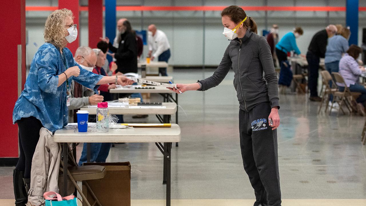 Wisconsin voters cast ballots amid the coronavirus pandemic	