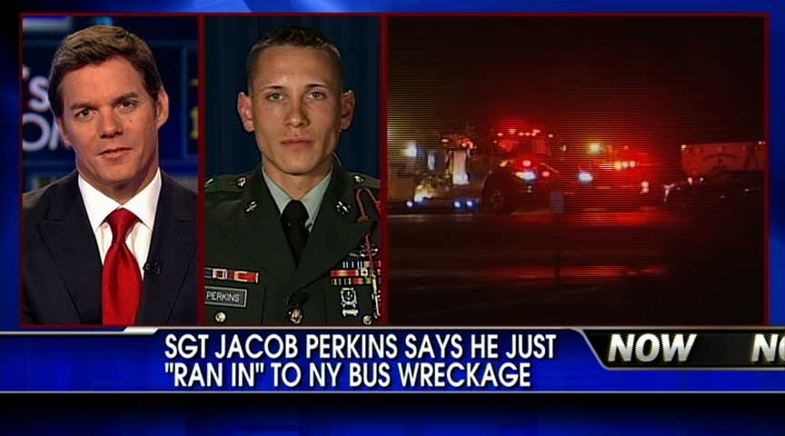 Heroic Sgt. Perkins Saves Lives in Bus Fire