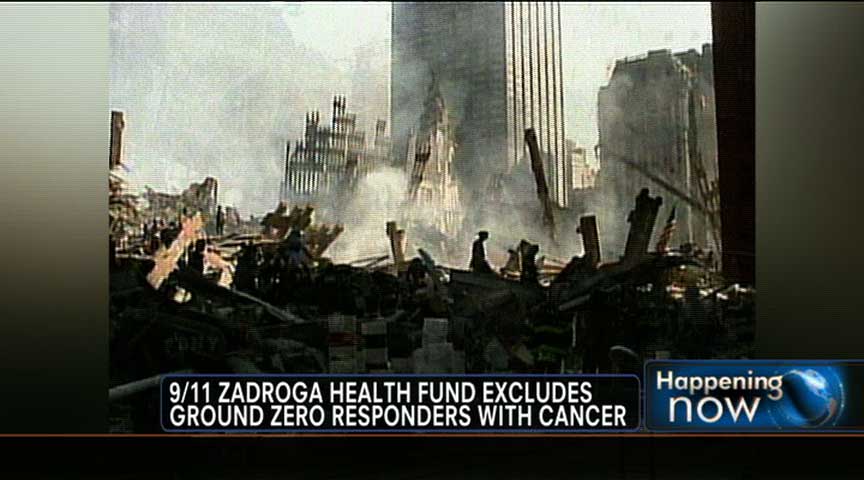 9/11 Zadroga Health Fund Excludes Ground Zero Responders with Cancer