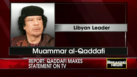 Report: Qaddafi Makes Statement on "Secret" Libya TV Station