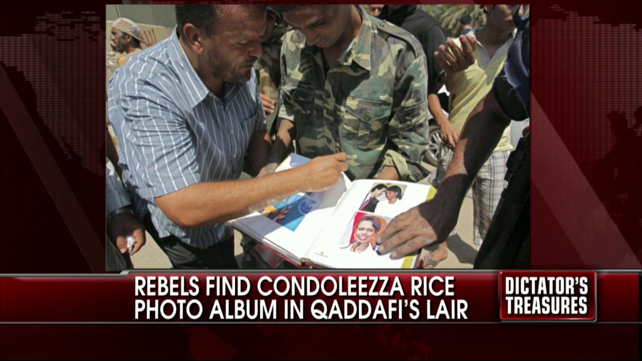 Rebels Find Photo Album of Condoleezzaa Rice in Qaddafi’s Lair