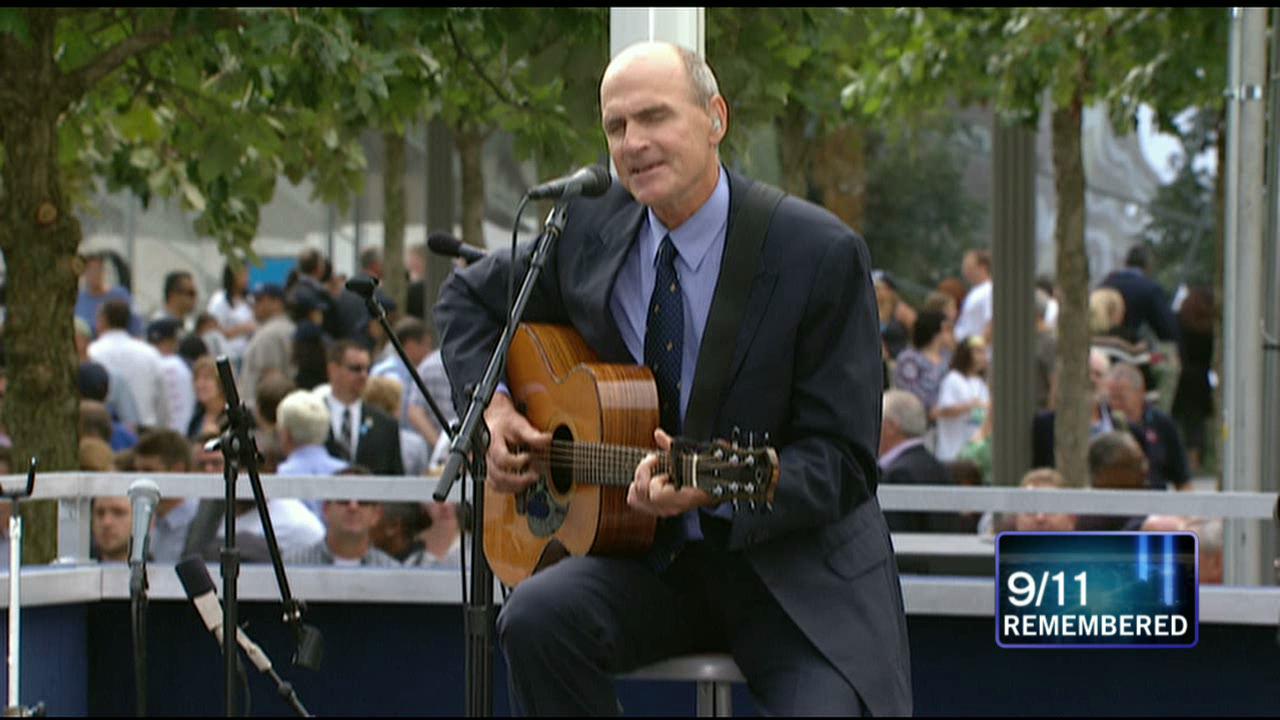 VIDEO: James Taylor Performs "Close Your Eyes" at 9/11 10th Anniversary Ceremony at Ground Zero