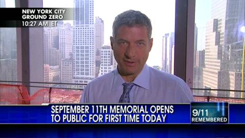 Rick Leventhal Reports From World Trade Center as Memorial Accepts First Public Visitors After 10th Anniversary of 9/11