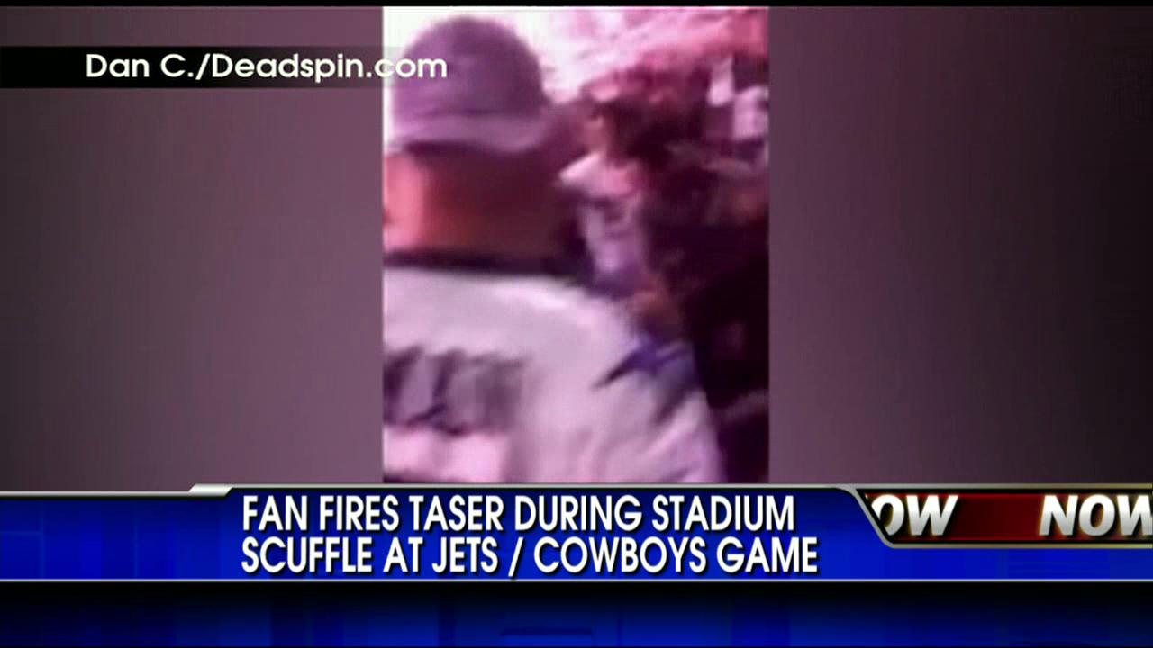 Dallas Cowboys Fan Uses Taser on Jets Fan at 9/11 Game