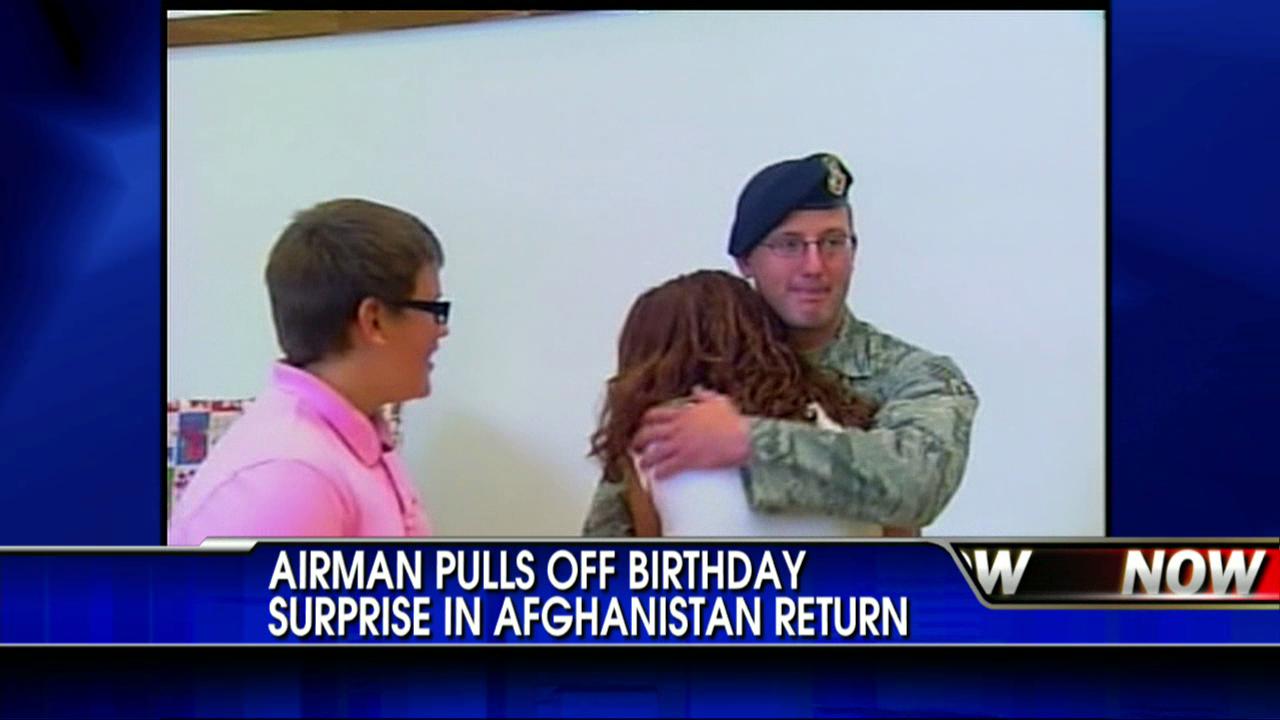 Amazing Video: Soldier Gives Sister a Birthday Surprise She'll Never Forget