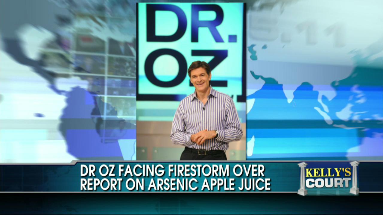 Dr. Oz Facing Firestorm Over Report on Arsenic Apple Juice