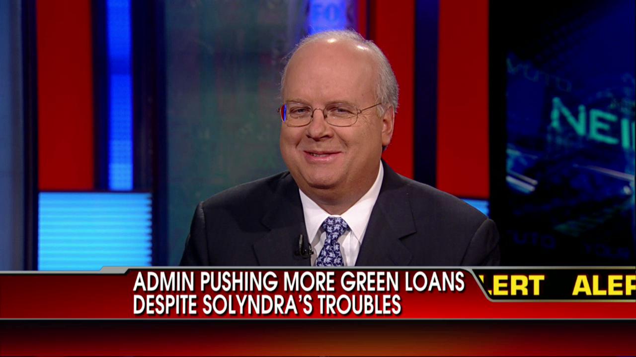 Solyndra Bankruptcy Leaves Taxpayers on the Hook For $528 Million, Now Karl Rove on How Big This Could All Get