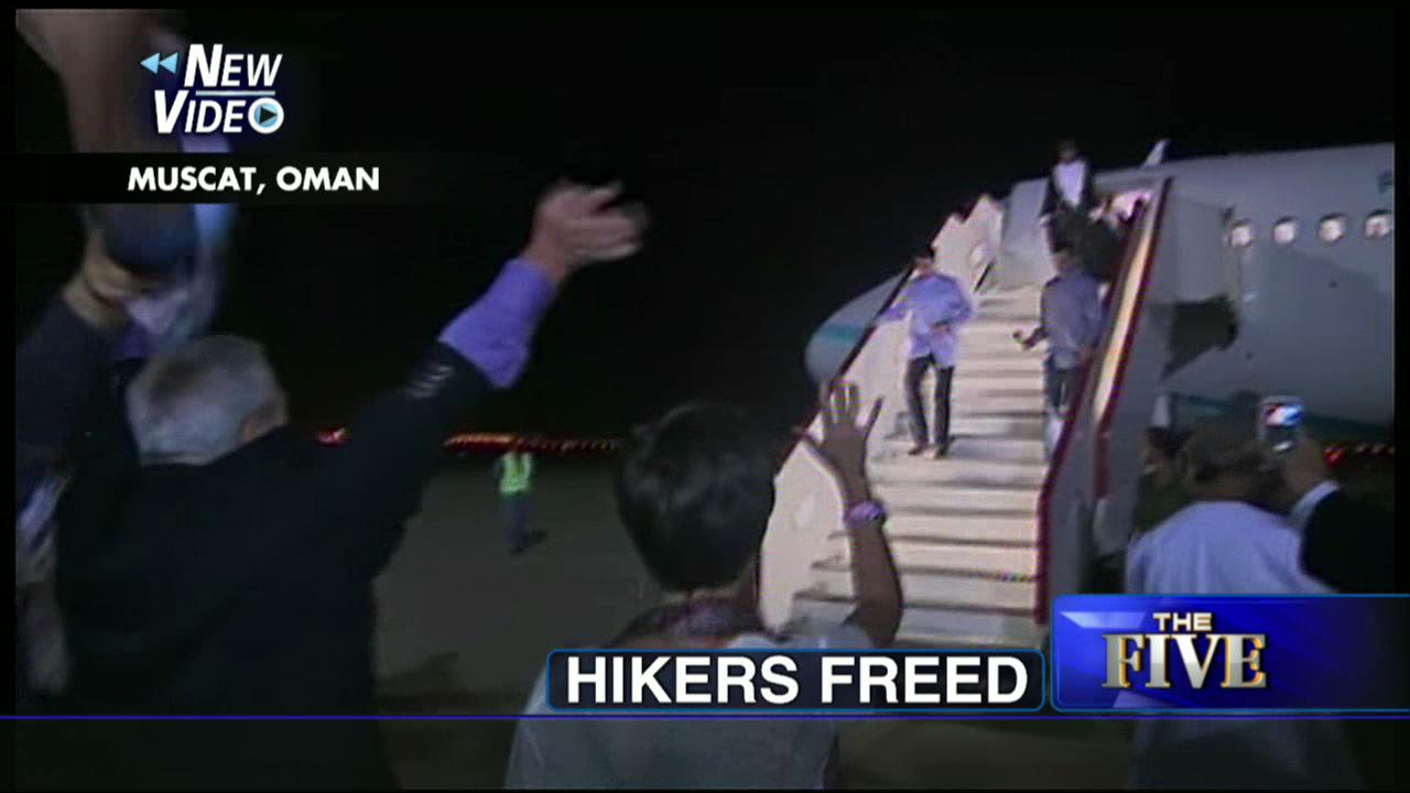 Video: First Footage of U.S. Hikers Reunited With Family After Release From Iran Prison