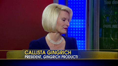 Callista Gingrich Discusses New "Pro-American" Children's Book; Husband Newt Gingrich Makes a Surprise Appearance Off-Set!