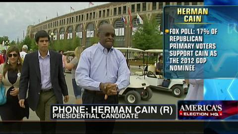 Herman Cain Talks on Tie With Mitt Romney in Polls; Discusses the ‘999’ Plan Says Groceries Are Included in Sales Tax