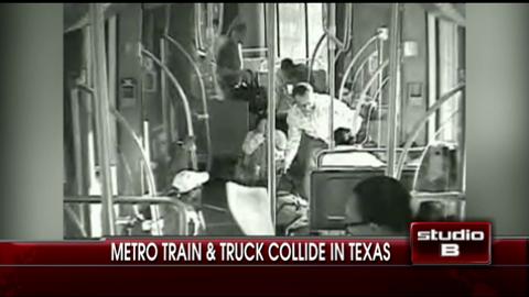 CAUGHT ON TAPE: Metro Train and Truck Collide in Texas