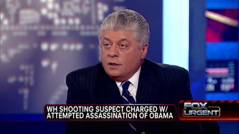 Judge Napolitano Weighs in Whether Assassination Charges Against Suspected White House Shooter Oscar Ramiro Ortega-Hernandez Are Too Harsh