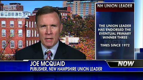 Joe McQuaid, Publisher of New Hampshire Union Leader, Reveals Why the Paper Endorsed Gingrich Over Romney