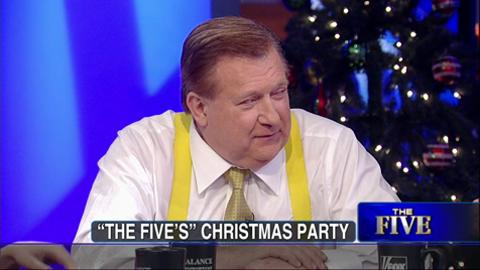 ALL ACCESS: Beckel and Bolling Take a Moment to "Tebow" at The Five's Christmas Party