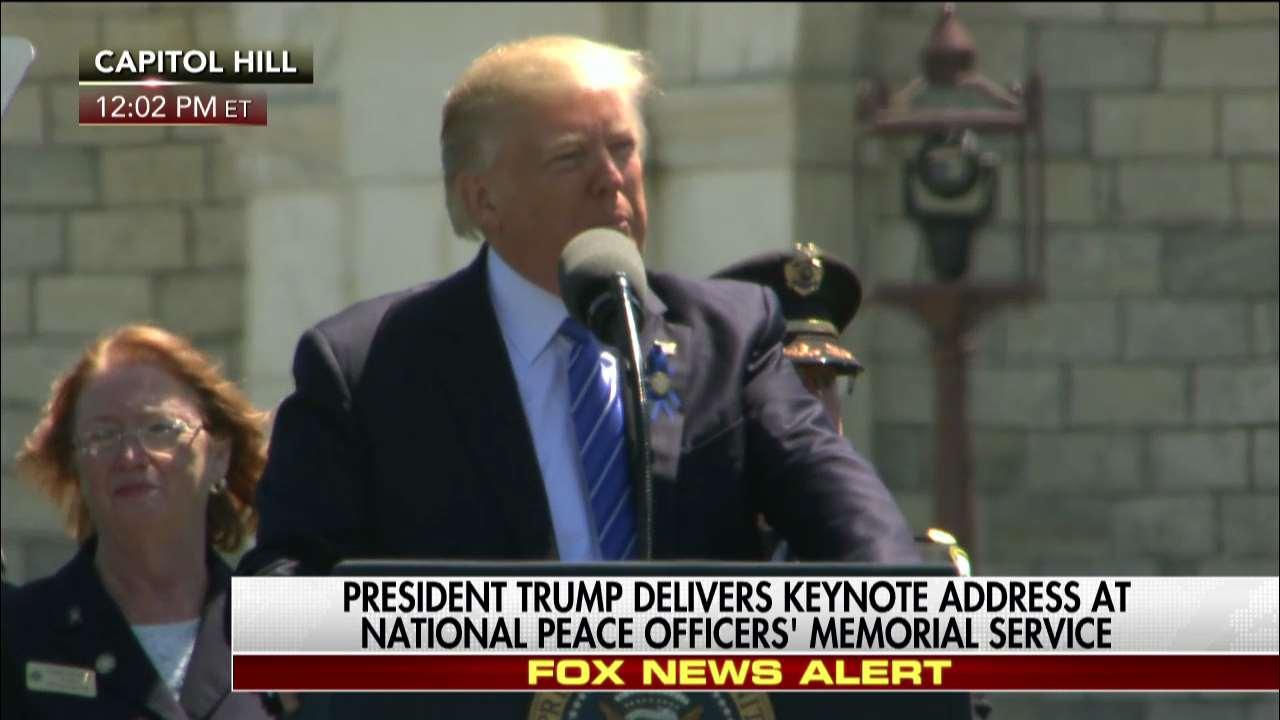 Trump Speaks at National Peace Officers' Memorial Service | Fox News Video