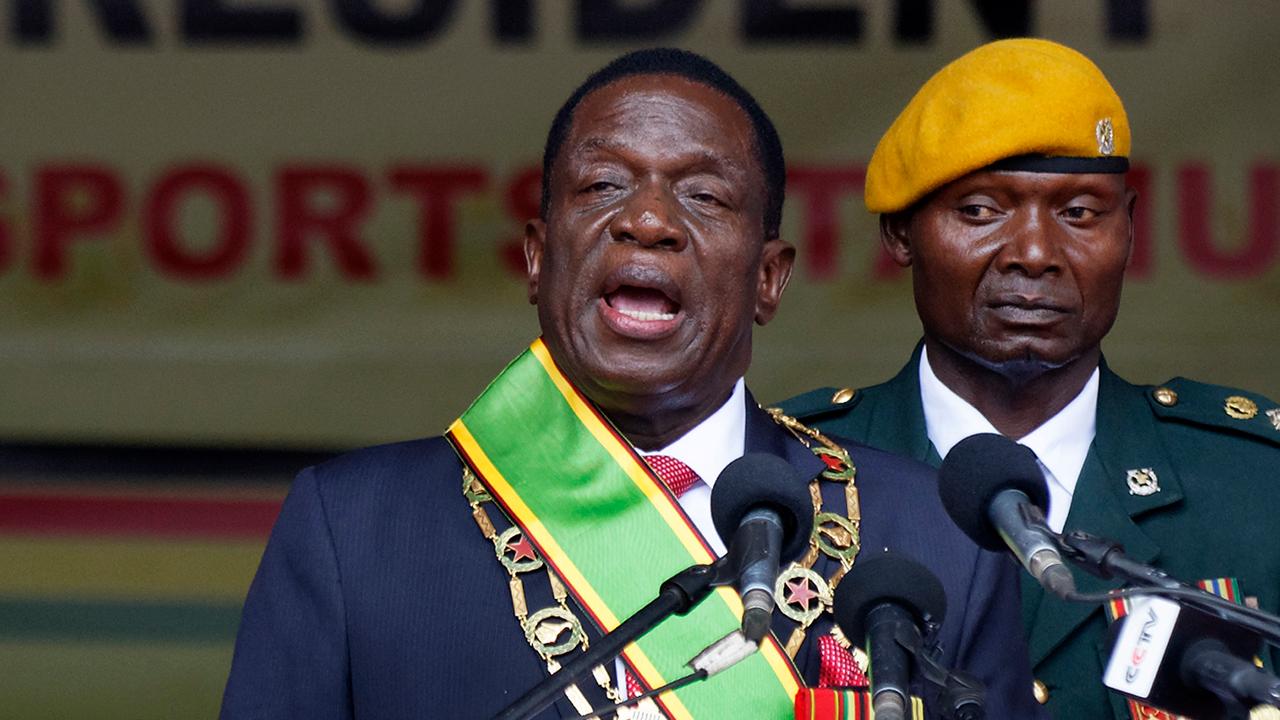 Zimbabwe's new leader is sworn in