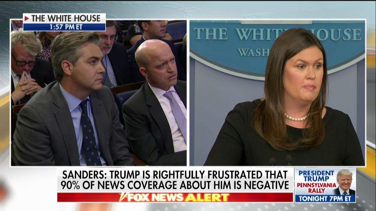 CNN's Acosta Challenges Sanders to Declare Media Is Not the 'Enemy of ...