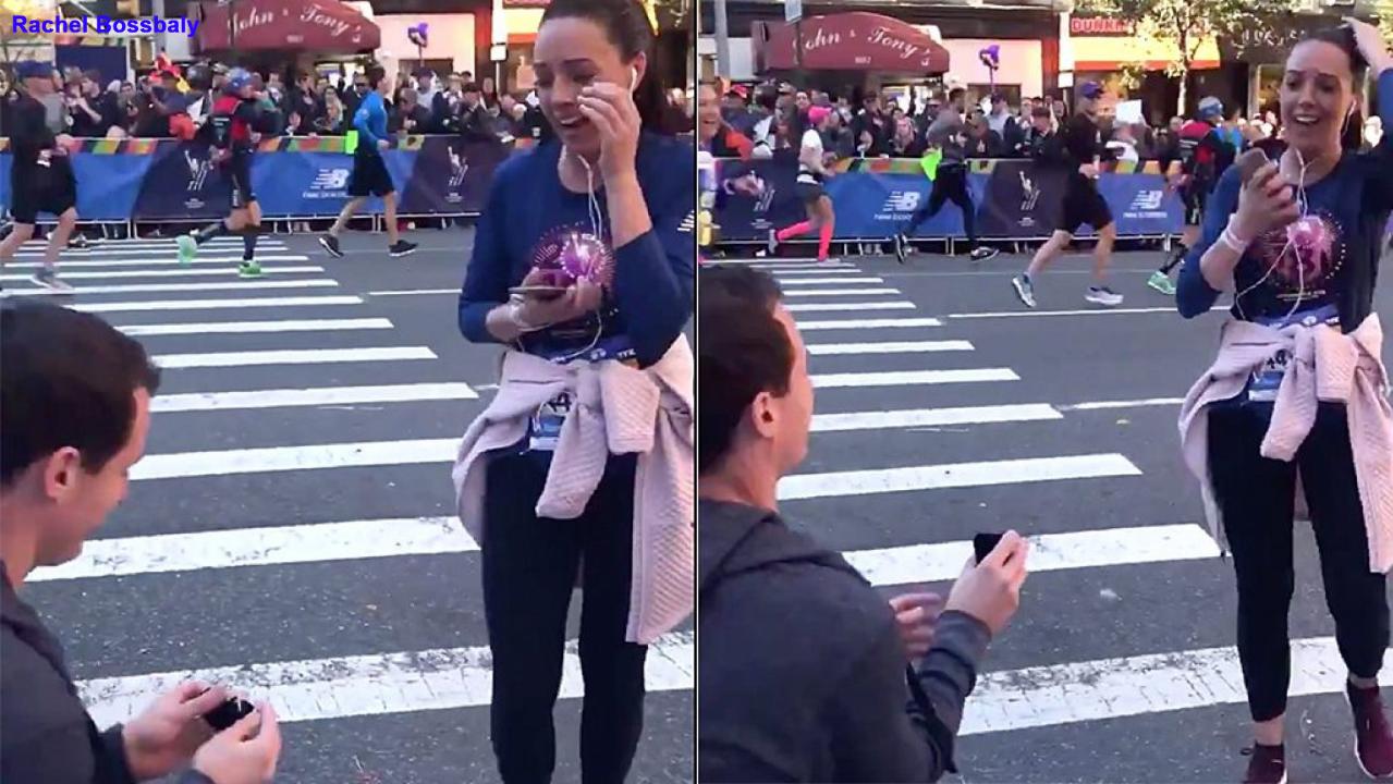 Man proposes during NYC Marathon, but gets shamed on Twitter