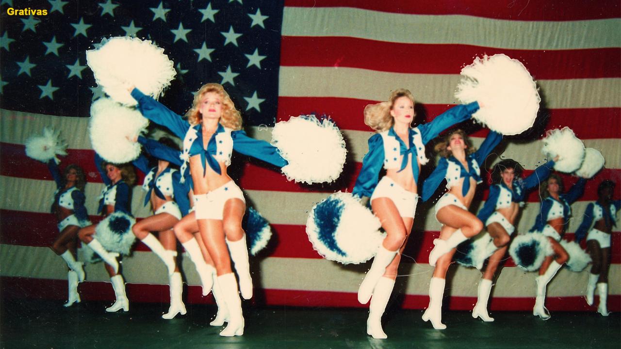 Pom poms used by the Dallas Cowboy Cheerleaders, 2016