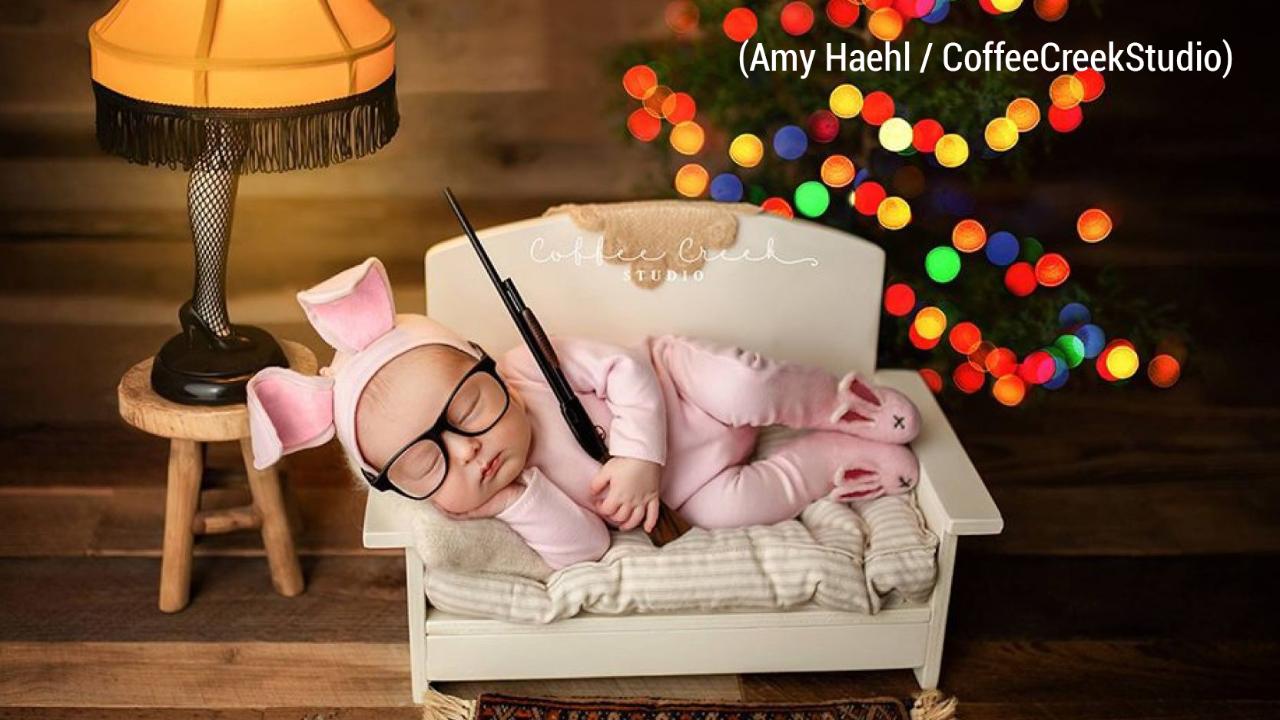 christmas baby shoot
