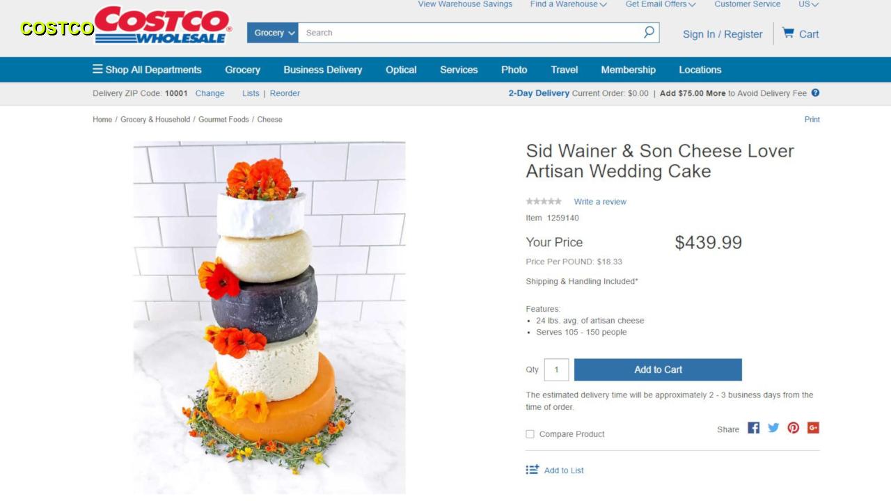 Costco Selling 24 Pound Cheese Wedding Cake Capable Of Feeding 150 Guests Fox News