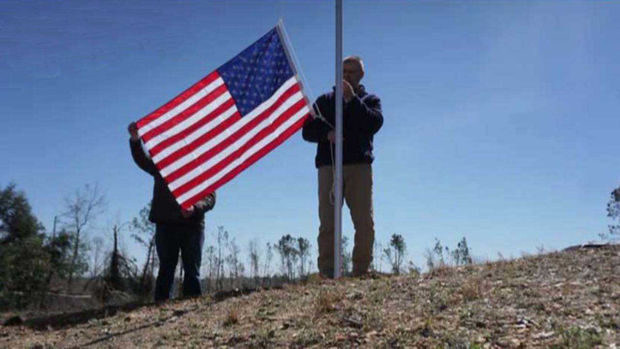 Veteran travels to Alabama to replace American flags after deadly tornadoes