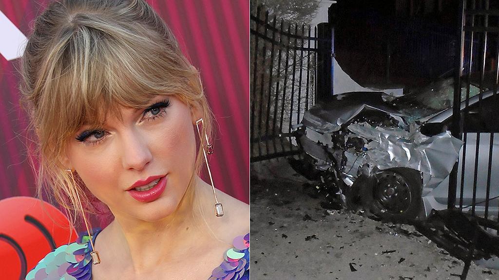 Taylor Swift Has Cheeky Response After Car Crashes Into Gate Of Her