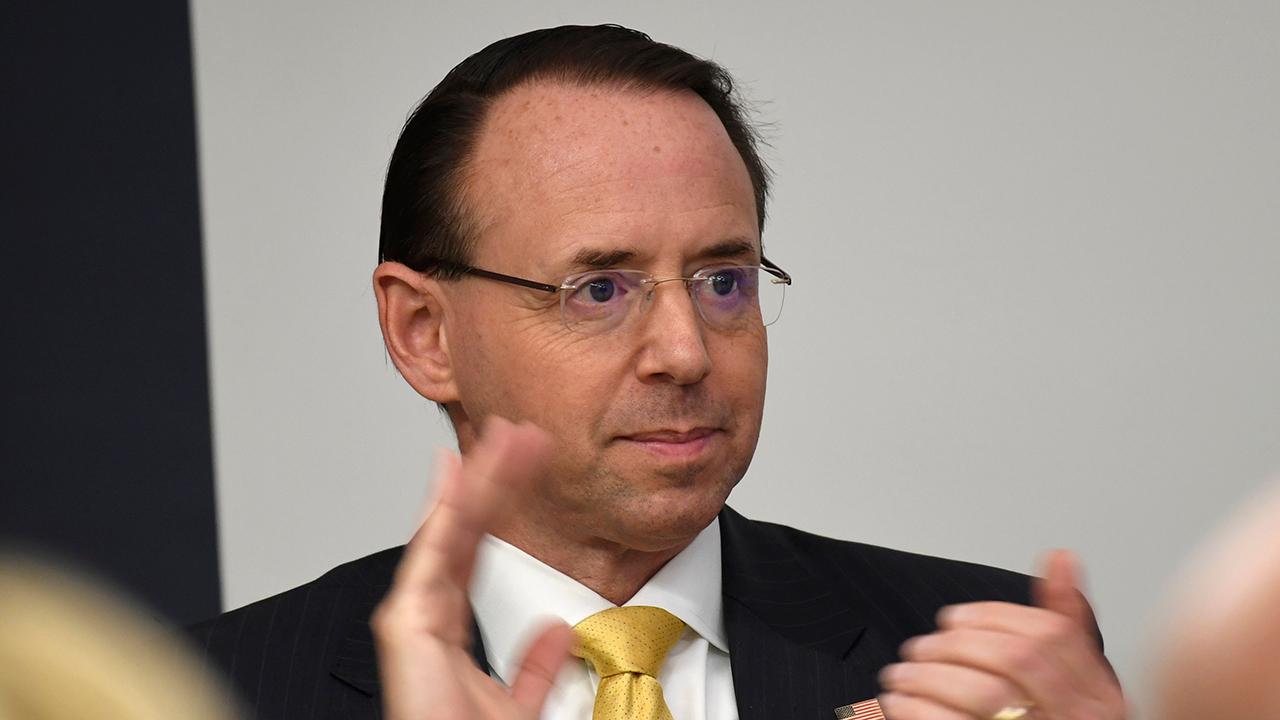 Deputy Attorney General Rod Rosenstein defends Attorney General Bill Barr's handling of the Mueller report