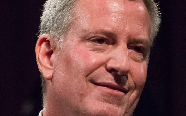 New York City Mayor Bill de Blasio says the city’s towering skyscrapers are its ‘biggest source of emissions'