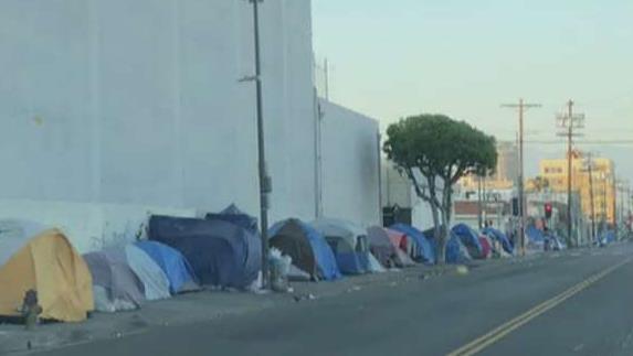 Homeless camps line streets of sanctuary city Los Angeles