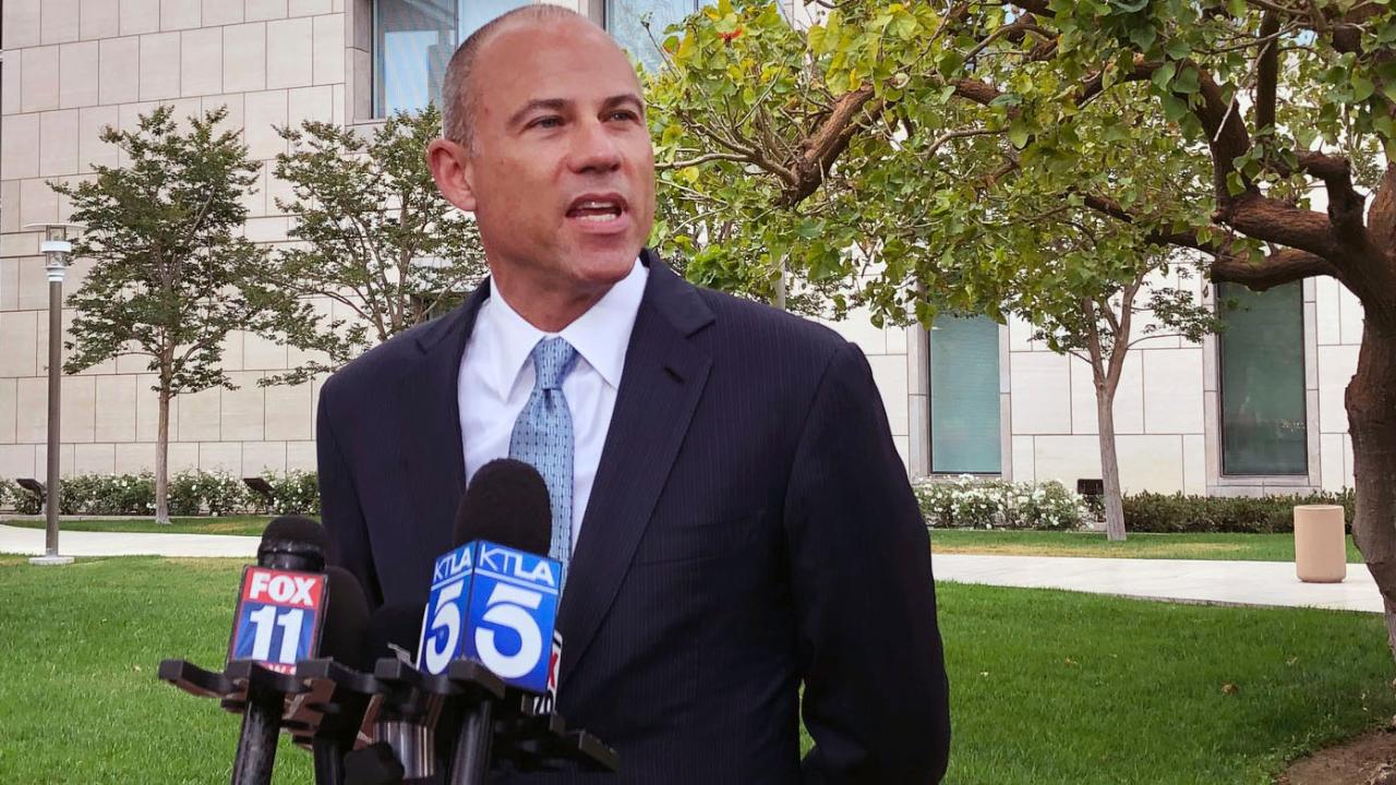 Michael Avenatti addresses media after hearing in federal fraud case