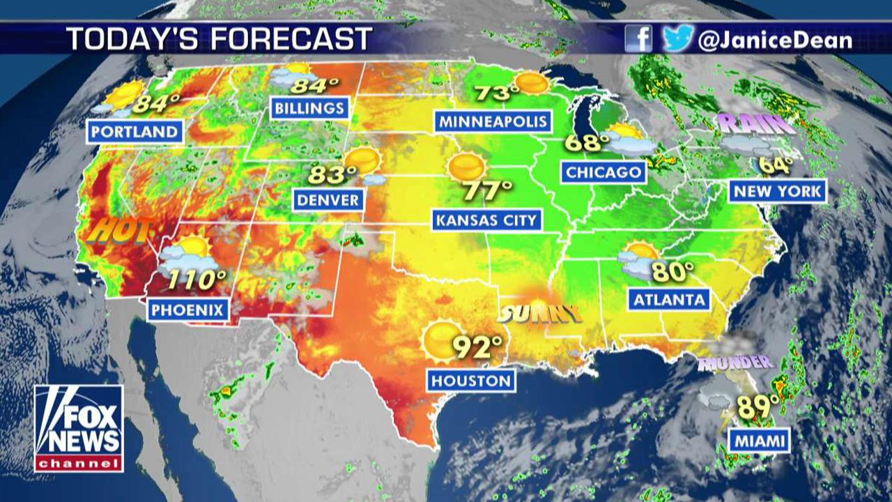 National forecast for Thursday, June 13 | Fox News Video