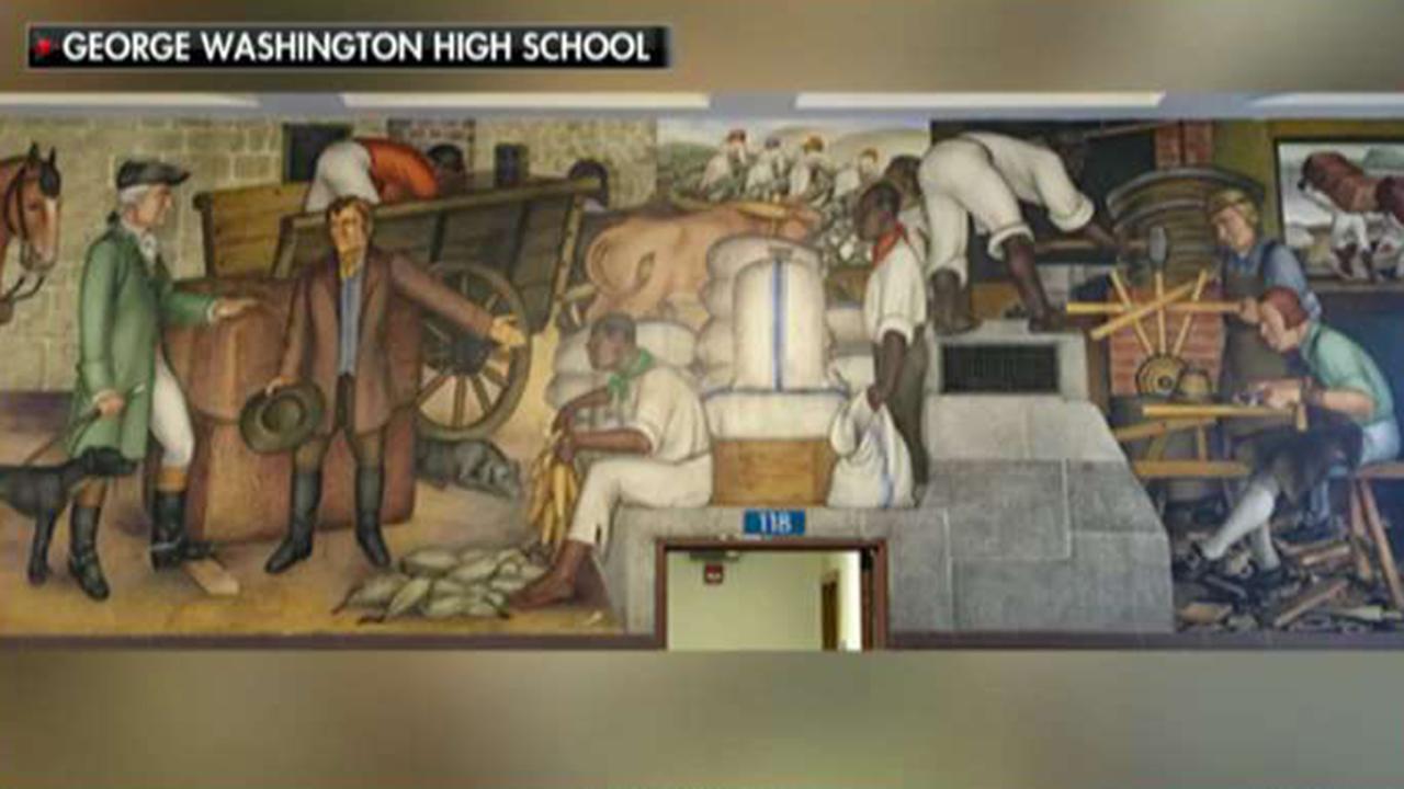 San Francisco school board votes to paint over Washington mural