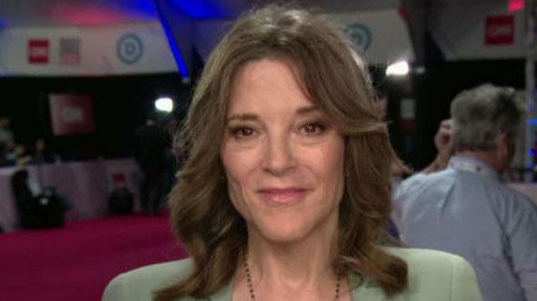 Marianne Williamson reacts to Don Jr.'s praise