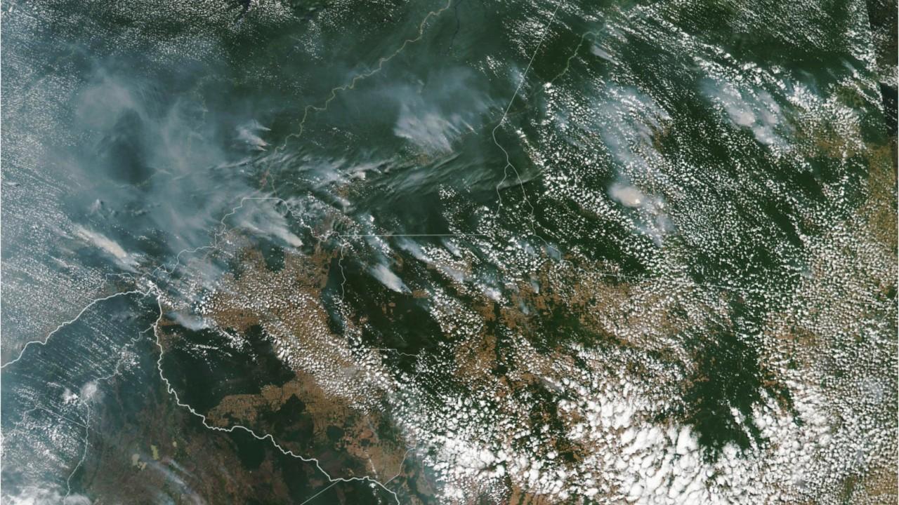 Amazon wildfires can be seen from space