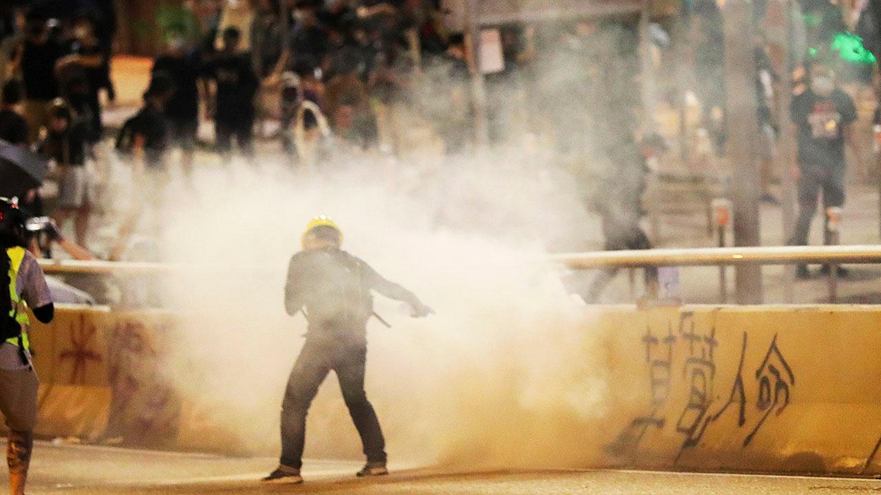 Latest Hong Kong pro-democracy protests end early after violent turn