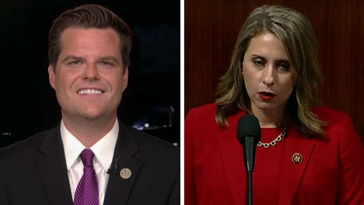 Gaetz: Katie Hill's Democratic colleagues failed her