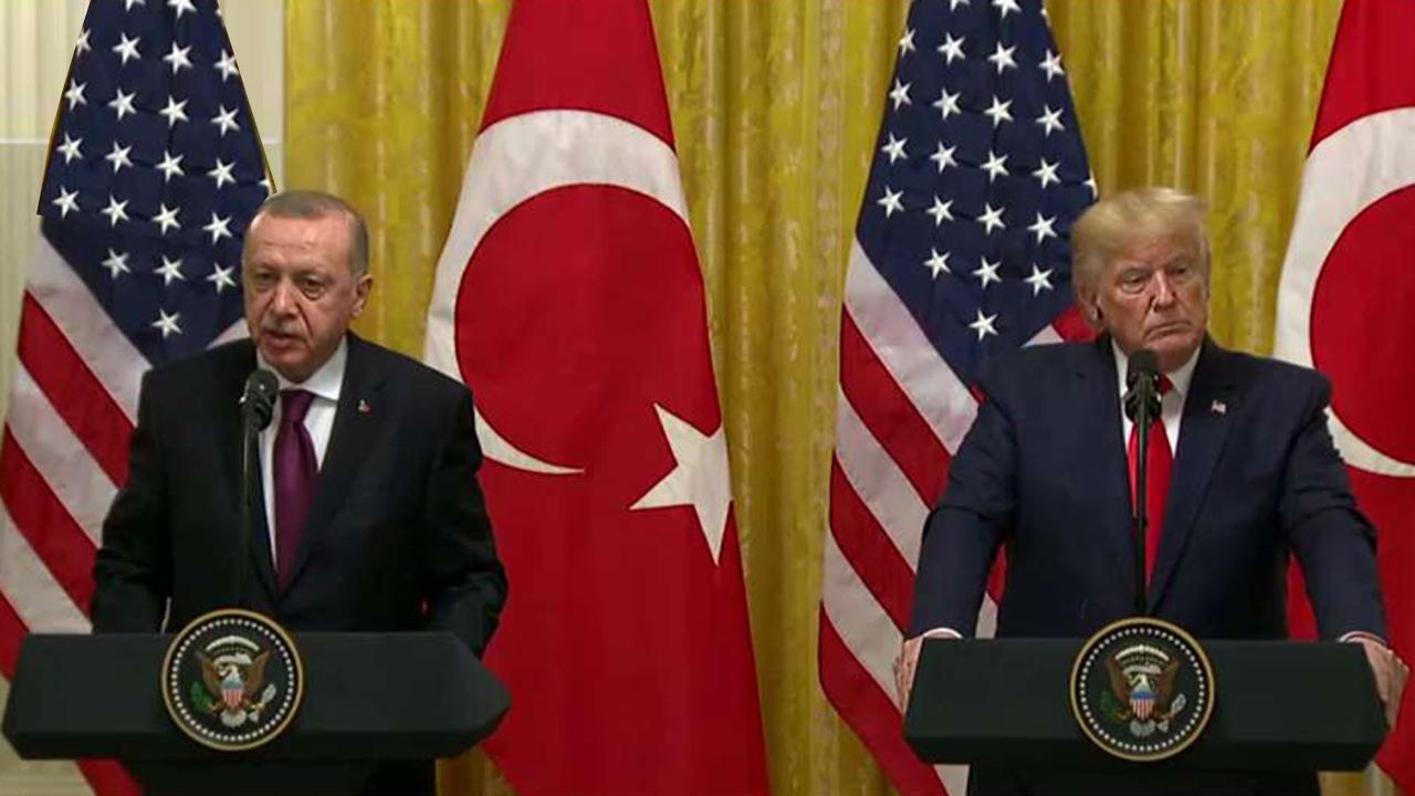 Trump holds news conference with Turkish president