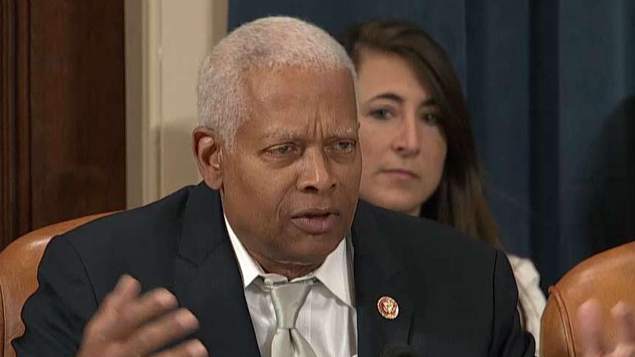 WATCH: Rep. Hank Johnson jokingly suggests Trump had the daughter of Ukraine's president tied up in the United Nations basement
