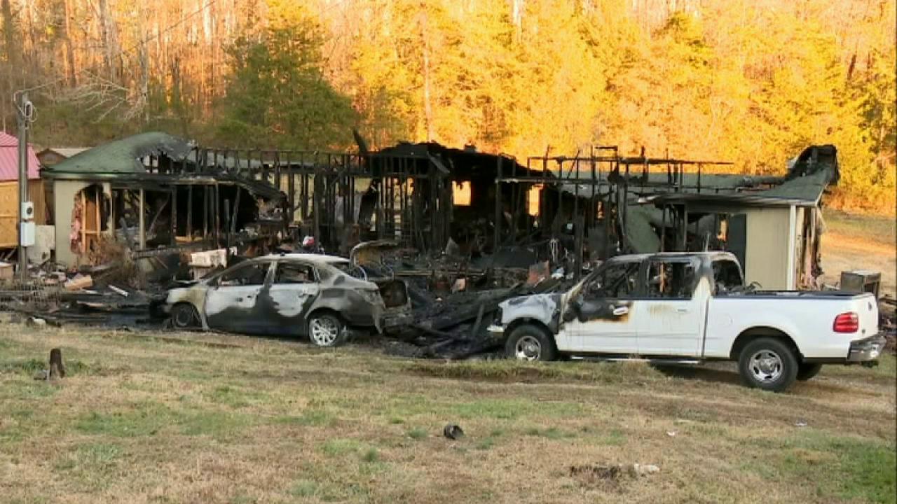 Fire destroys home after Christmas tree lights left on